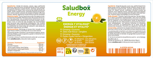 SALUDBOX ENERGY GUMMIES Funcionales 60 UD