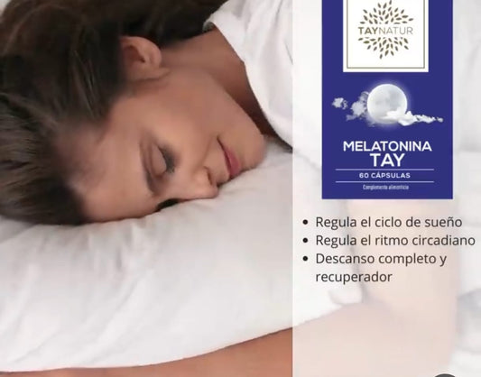 LABORATORIO TAYNATUR COMPLEMENTO ALIMENTICIO MELATONINA TAY DESCANSO REPARADOR, REGULA EL CICLO DE SUEÑO, COMPRA ONLINE EN https://parafarmaciashop.com