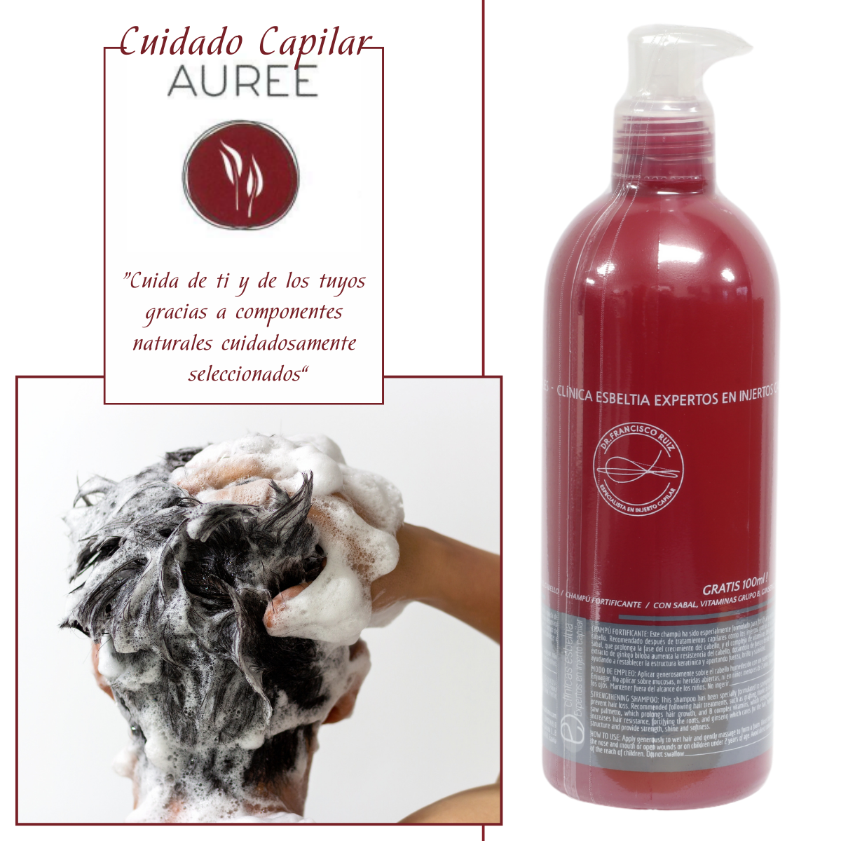 CHAMPÚ ANTICAÍDA AUREE 400ml