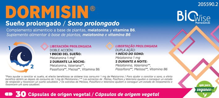 DORMISIN COMPLEMENTO ALIMENTICIO DORMIR MEJOR SUEÑO REPARADOR Y PROLONGADO
COMPRA ONLINE EN https://parafarmaciashop.com/