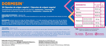 DORMISIN COMPLEMENTO ALIMENTICIO DORMIR MEJOR SUEÑO REPARADOR Y PROLONGADO
COMPRA ONLINE EN https://parafarmaciashop.com/