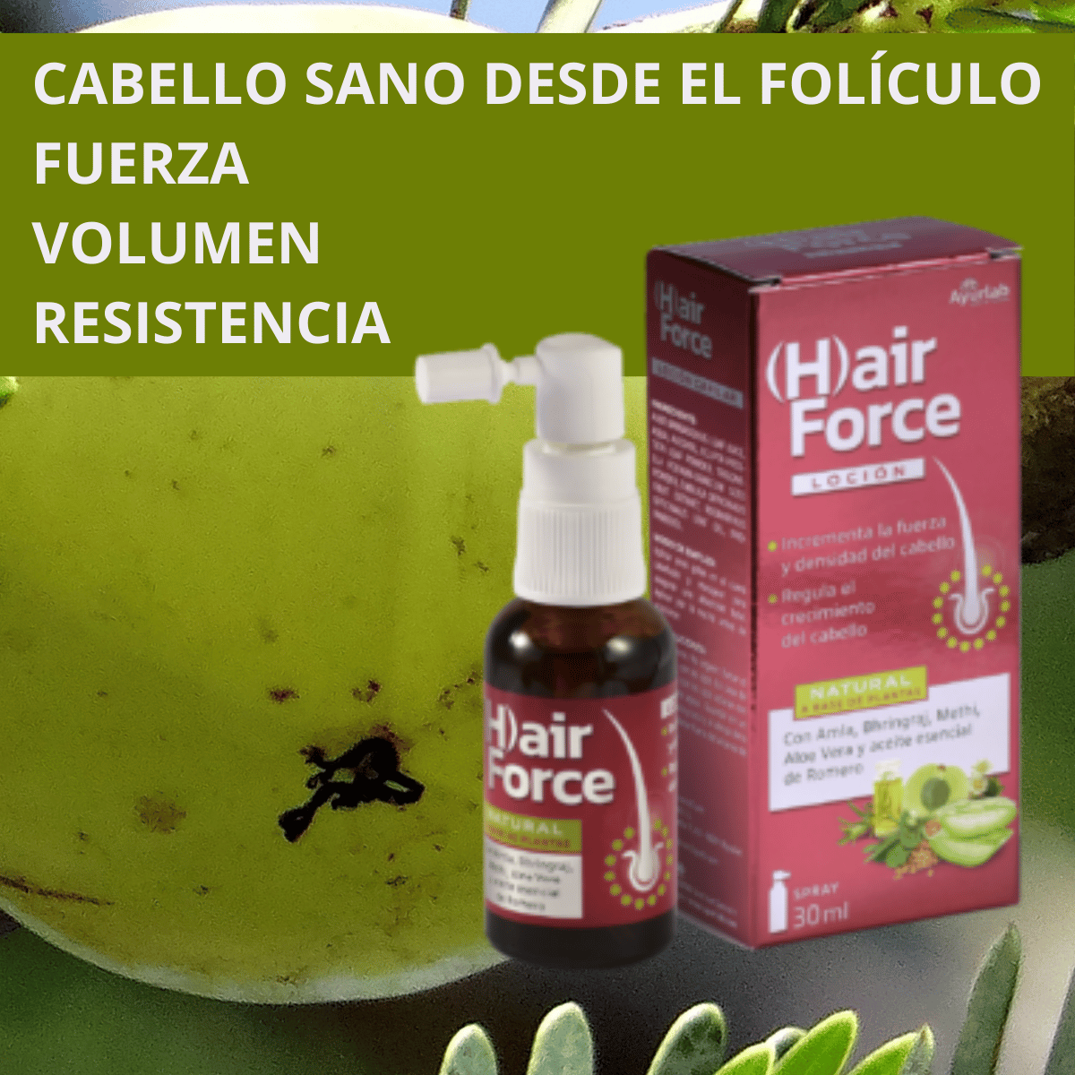 LOCIÓN CABELLO SANO HAIR FORCE CON PLANTAS AYURVEDA AMLA BRIHNGRAM METHI ALOE VERA
FORTALECE EL CABELLO
CONTRIBUYE MANTENIMIENTO DEL PELO 
COMPRA ONLINE EN https://parafarmaciashop.com/