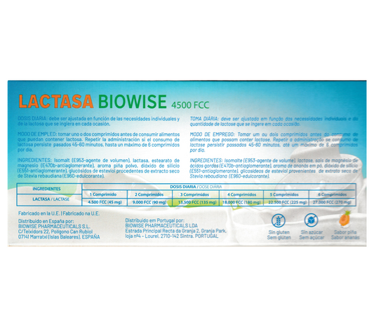 LACTASA COMPLEMENTO ALIMENTICIO AYUDA FACILITA LA DIGESTION DE LA LACTOSA
 COMPRA ONLINE EN https://parafarmaciashop.com/