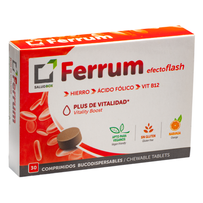 SALUDBOX FERRUM 30 Comp. Efecto flash Desleibles