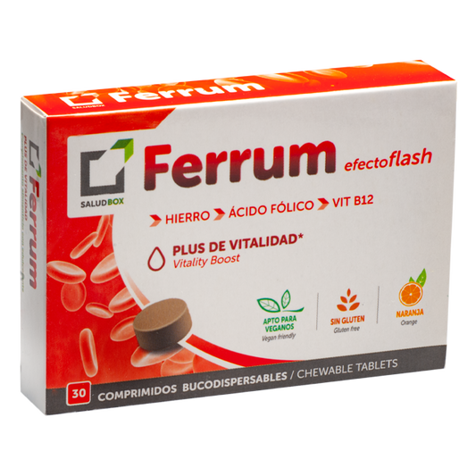 SALUDBOX FERRUM 30 Comp. Efecto flash Desleibles